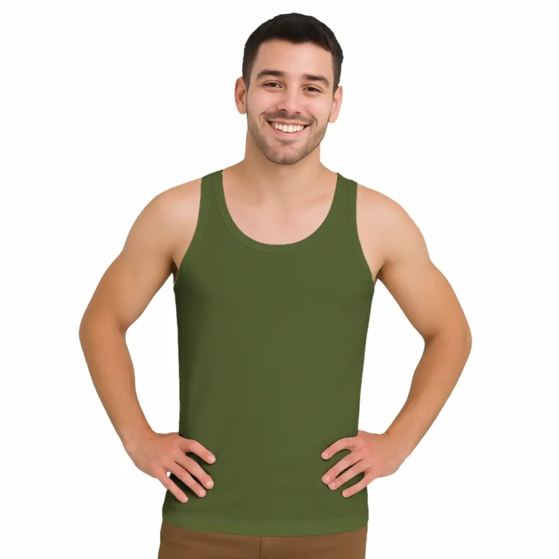 Męska koszulka podkoszulka z BAWEŁNY TURECKIEJ na ramiączkach Captain Mike