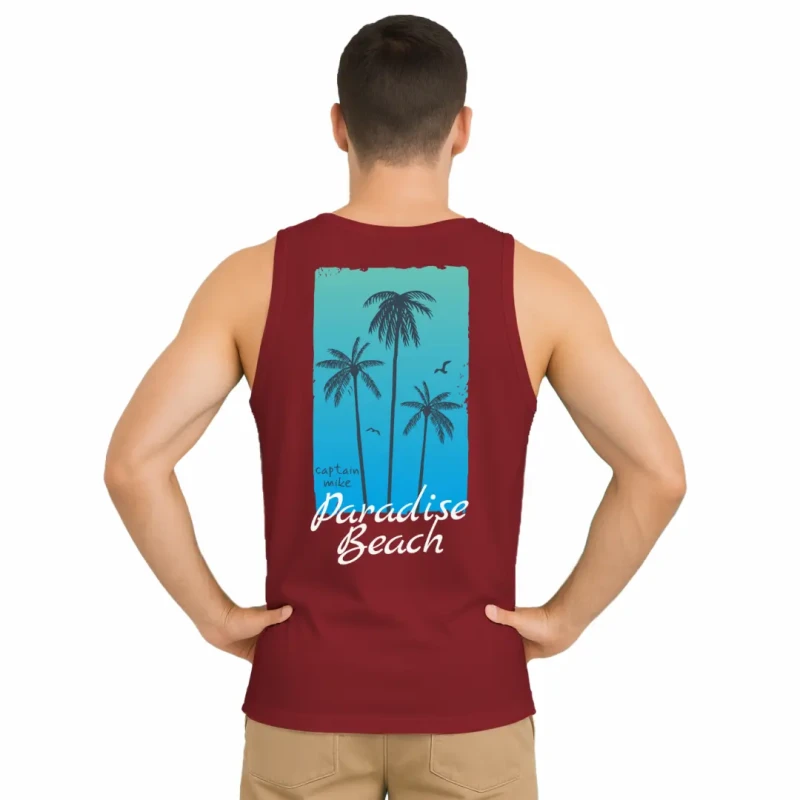 Męska koszulka podkoszulka z BAWEŁNY TURECKIEJ na ramiączkach Captain Mike