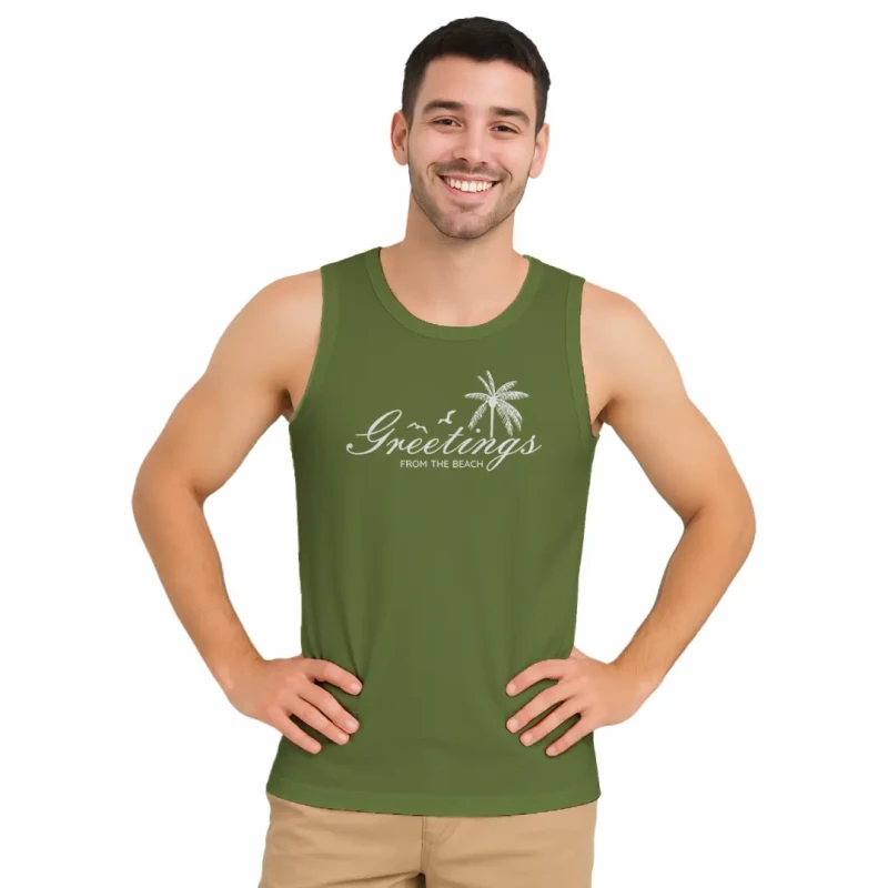 Męska koszulka podkoszulka z BAWEŁNY TURECKIEJ na ramiączkach Captain Mike