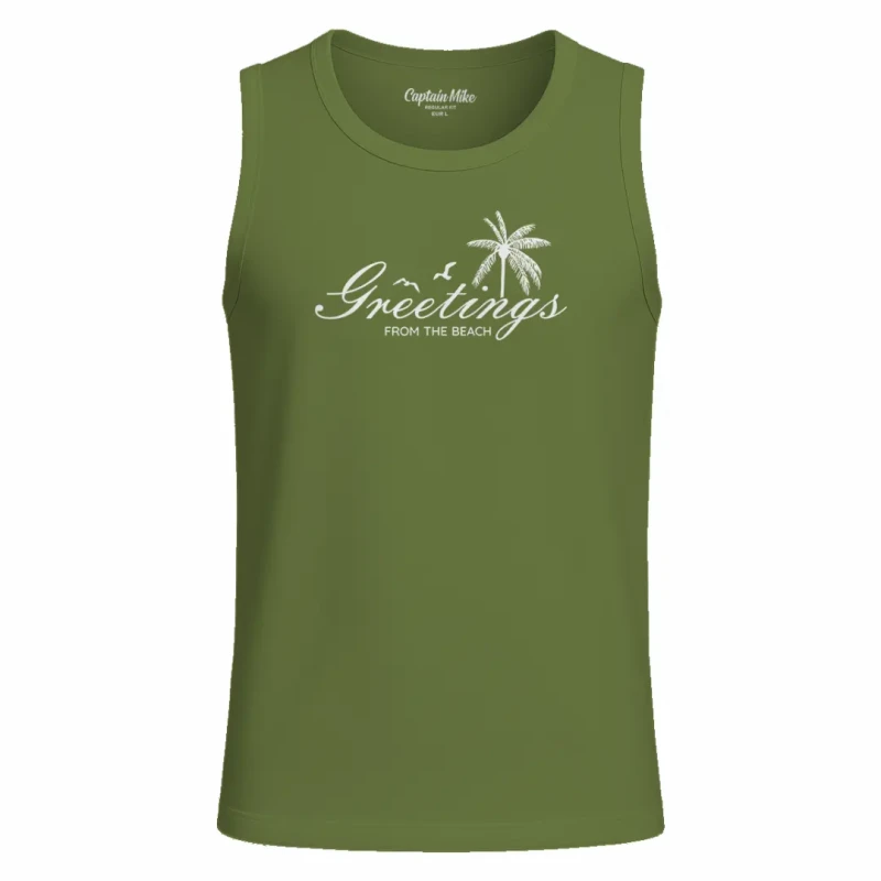 Męska koszulka podkoszulka z BAWEŁNY TURECKIEJ na ramiączkach Captain Mike