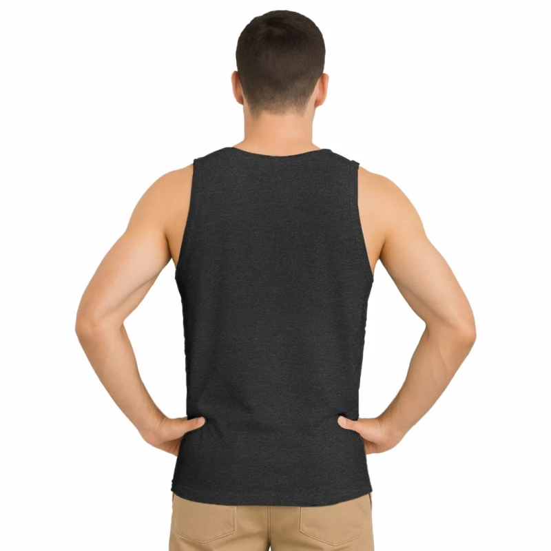 Męska koszulka bez rękawów z BAWEŁNY TURECKIEJ na ramiączkach Captain Mike