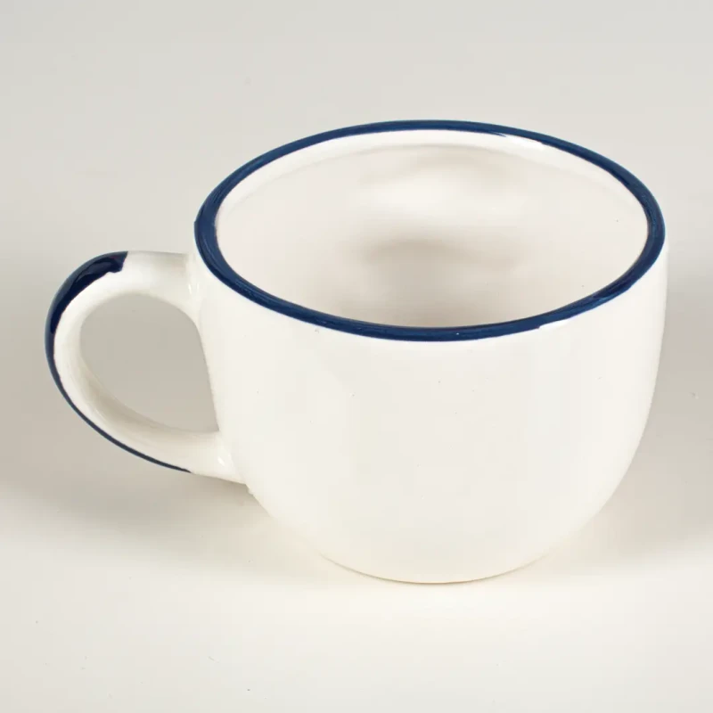 Kubek marynistyczny z uchwytem wypukłe ryby, prezent Captain Mike 400 ml