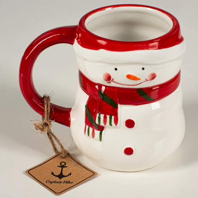 Kubek ceramiczny Bałwanek świąteczny kubek na prezent Captain Mike 370 ml