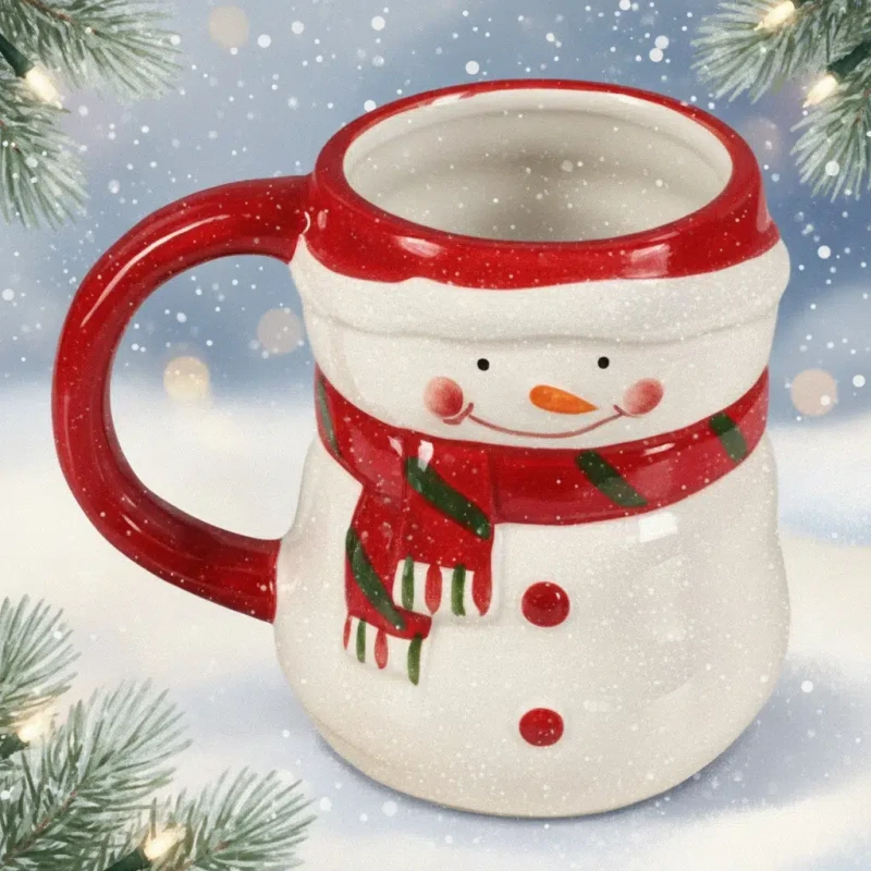 Kubek ceramiczny Bałwanek świąteczny kubek na prezent Captain Mike 370 ml