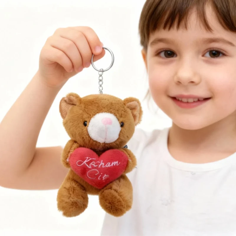 Brelok Pluszowy Miś z Sercem Kocham Cię MIŚ KOCHAŚ maskotka Captain Mike