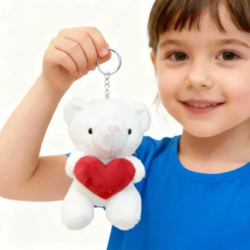 Brelok Pluszowy Miś z Sercem MIŚ KOCHAŚ maskotka Captain Mike