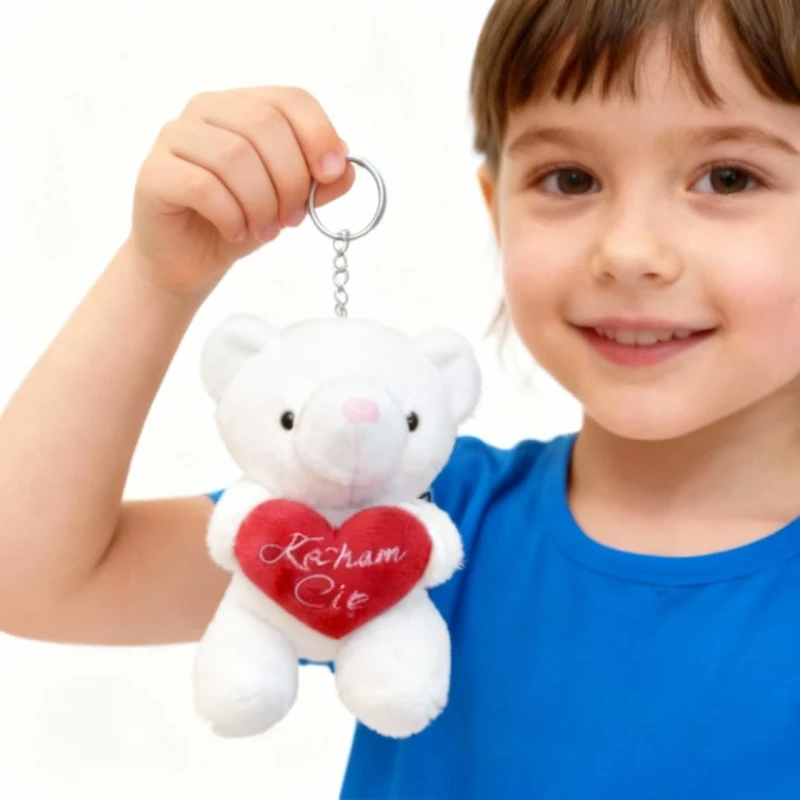 Brelok Pluszowy Miś z Sercem Kocham Cię MIŚ KOCHAŚ maskotka Captain Mike