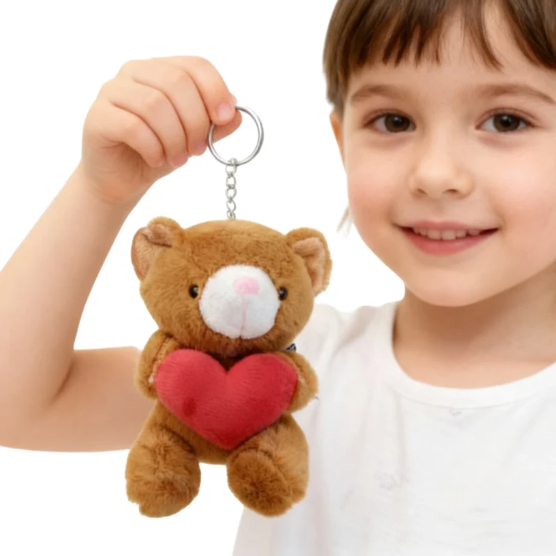 Brelok Pluszowy Miś z Sercem MIŚ KOCHAŚ maskotka Captain Mike