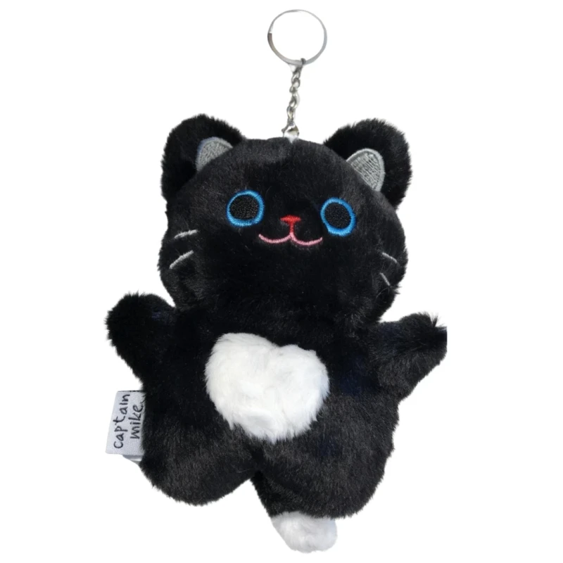 Brelok Pluszowy Czarny Kot KOTEK NOEMI maskotka Captain Mike