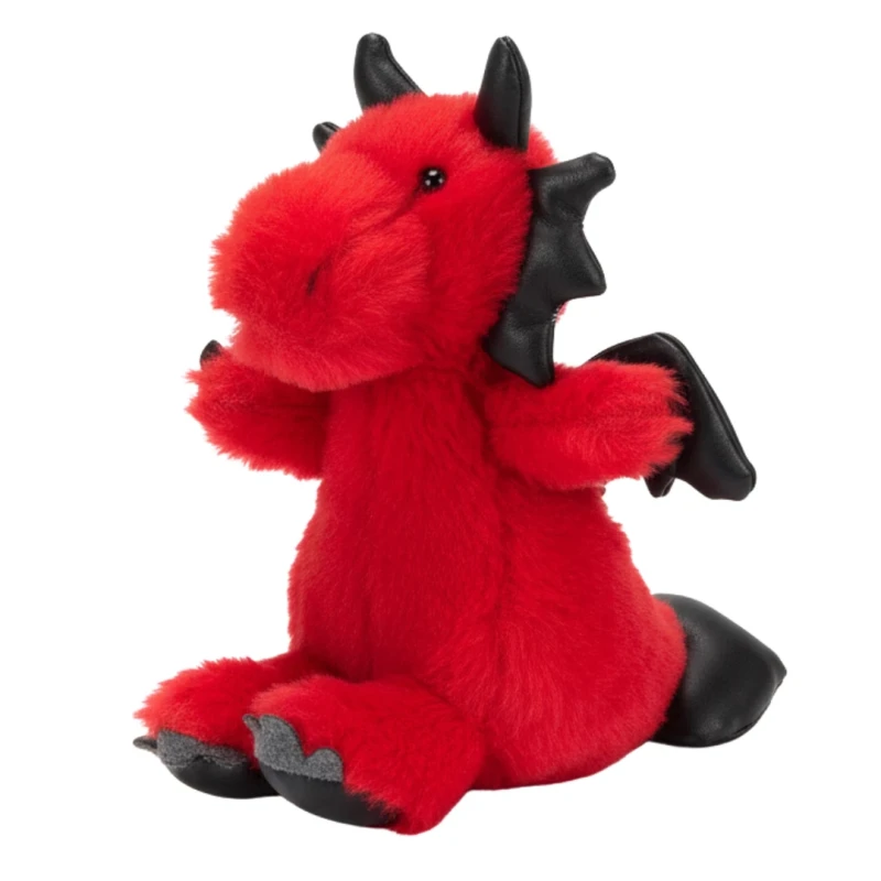 Pluszowy Smok Szymek Czerwony Maskotka Przytulanka Captain Mike