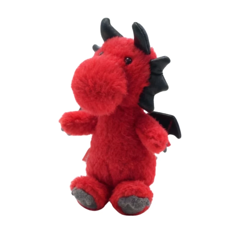 Pluszowy Smok Szymek Czerwony Maskotka Przytulanka Captain Mike