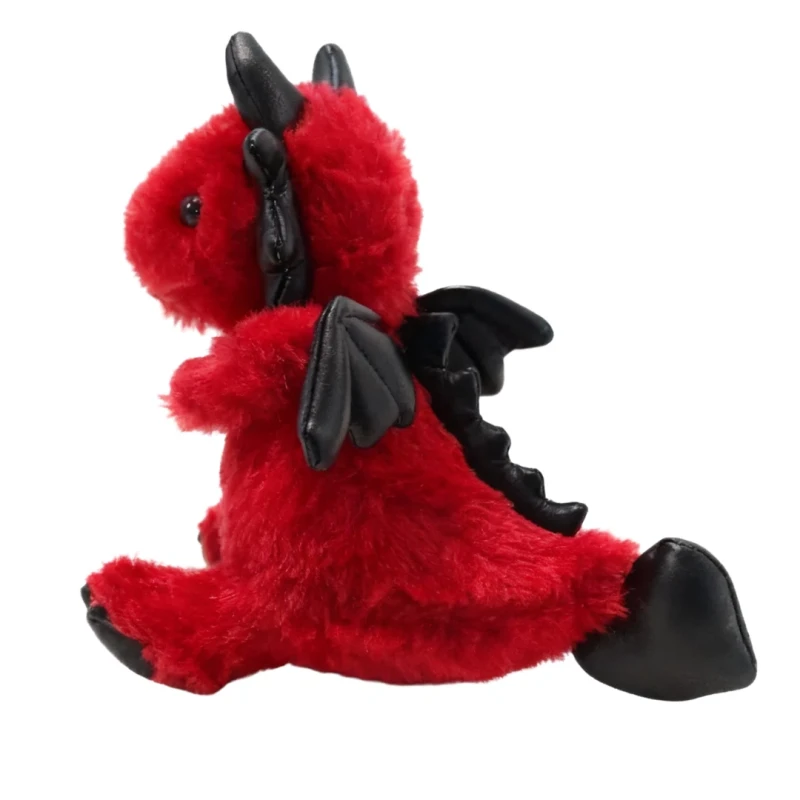 Pluszowy Smok Szymek Czerwony Maskotka Przytulanka Captain Mike