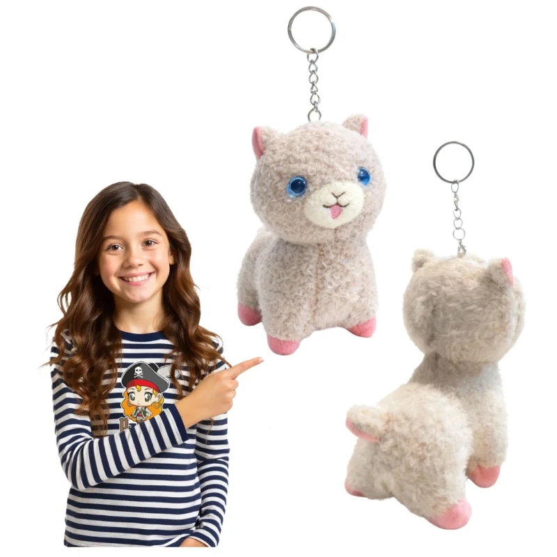 Brelok Pluszowy Beżowa Lama LAMA MARTA maskotka Captain Mike