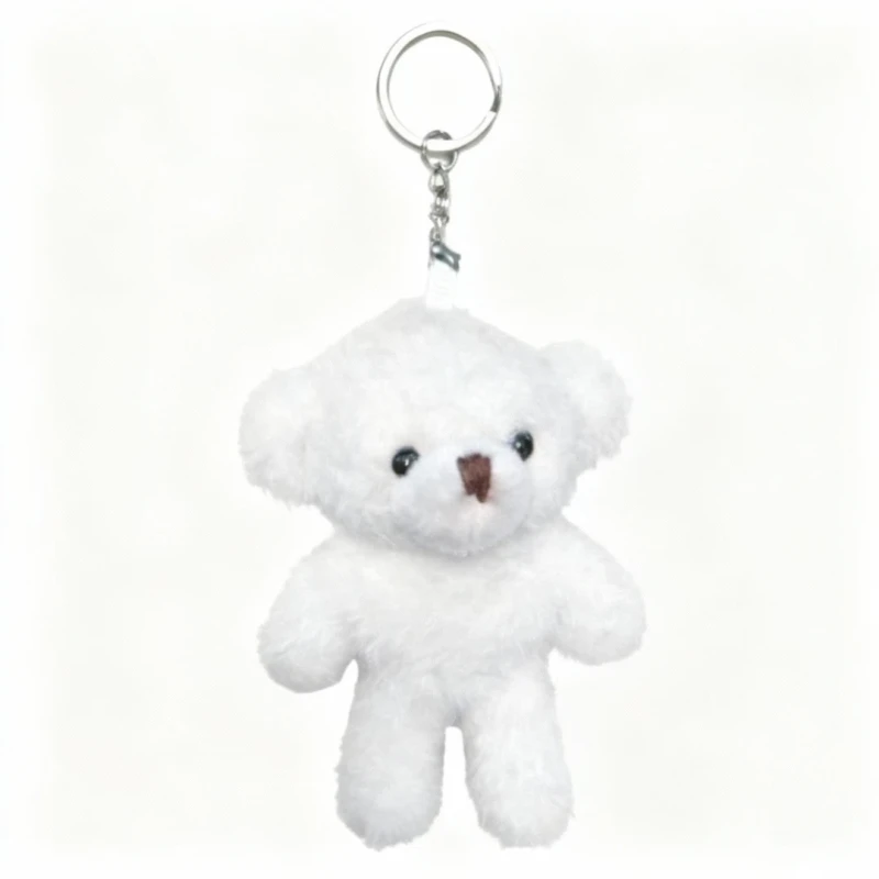 Brelok Pluszowy Biały Misiu maskotka Captain Mike