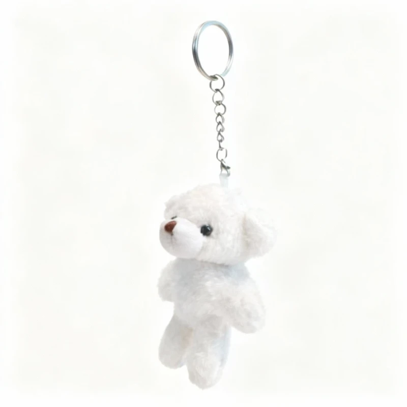 Brelok Pluszowy Biały Misiu maskotka Captain Mike