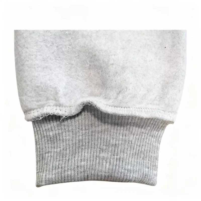 Spodnie dresowe męskie ocieplane szare ze ściągaczami Captain Mike