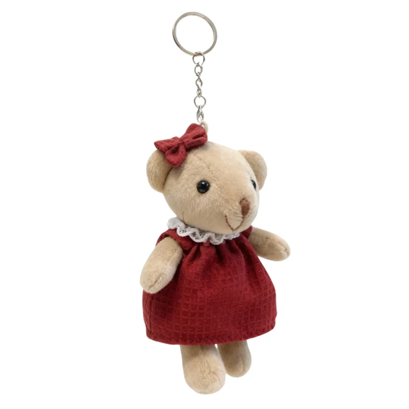 Brelok Pluszowy MIŚ MATYLDA w czerwonej sukience maskotka Captain Mike
