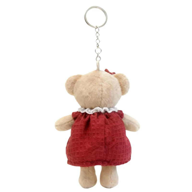 Brelok Pluszowy MIŚ MATYLDA w czerwonej sukience maskotka Captain Mike