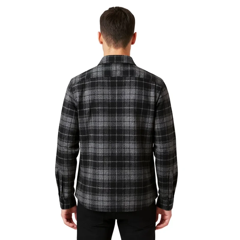 Koszula flanelowa w kratę męska szara Captain Mike