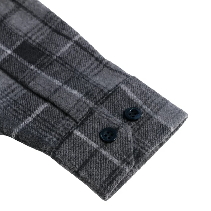 Koszula flanelowa w kratę męska szara Captain Mike