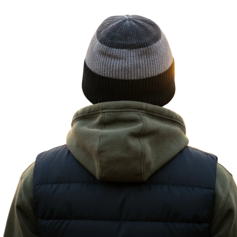 Ciepła czapka zimowa męska z wywinięciem beanie Captain Mike