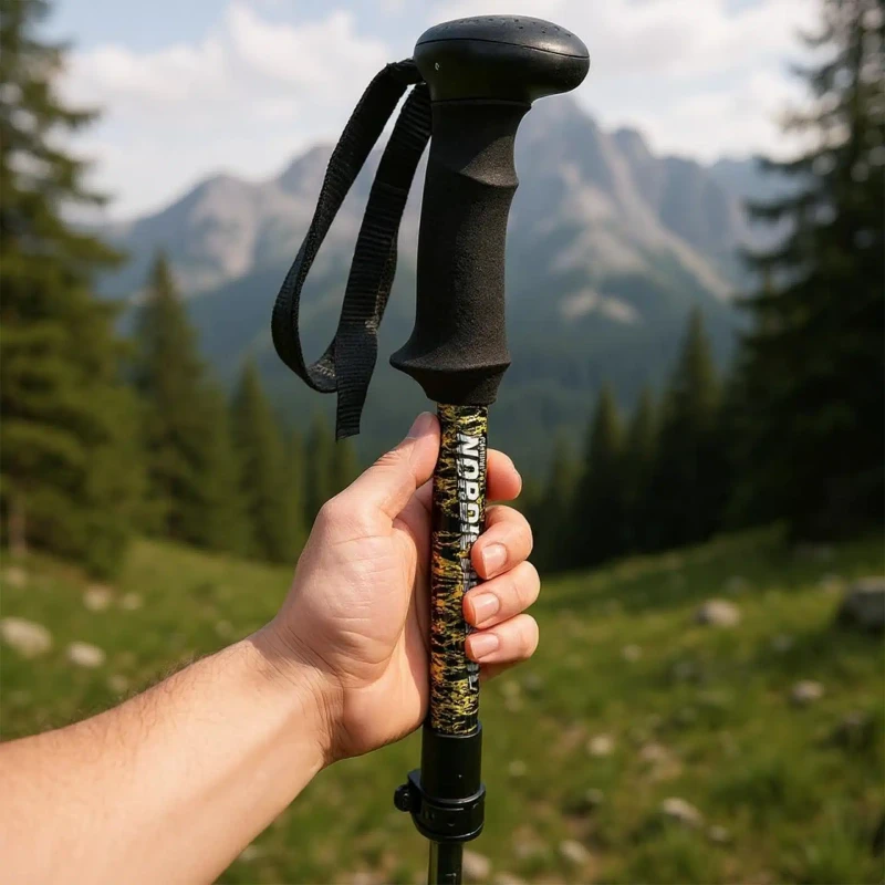 Kijki Trekkingowe Kije NORDIC WALKING Lekkie 3-Segmentowe Składane