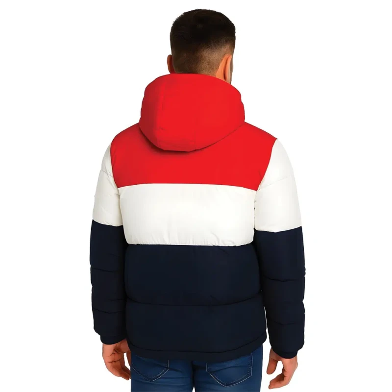 Kurtka zimowa męska puchowa pikowana z kapturem ASPEN Captain Mike