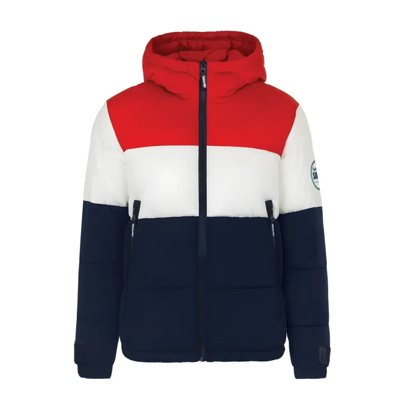 Kurtka zimowa męska puchowa pikowana z kapturem ASPEN Captain Mike