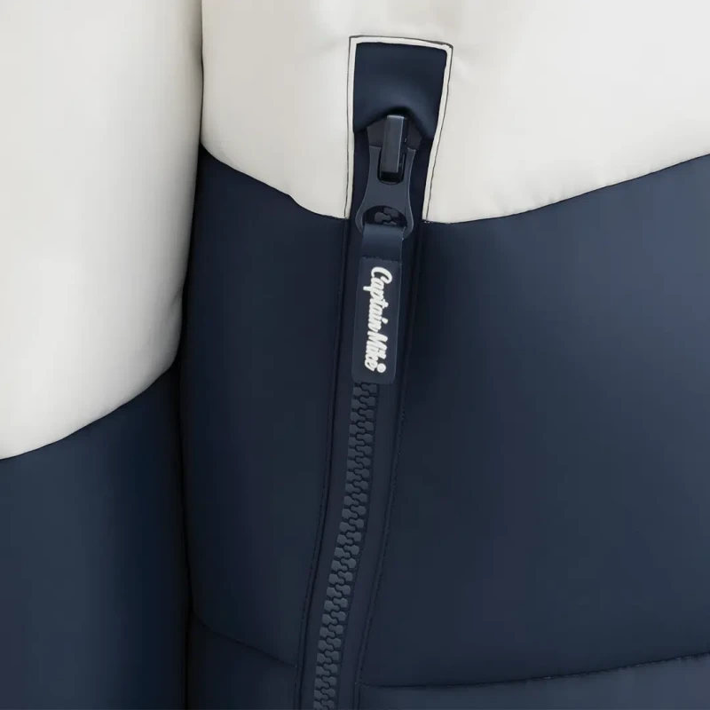 Kurtka zimowa męska puchowa pikowana z kapturem ASPEN Captain Mike