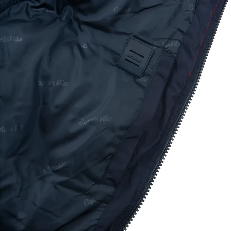 Kurtka zimowa męska puchowa pikowana z kapturem ASPEN Captain Mike