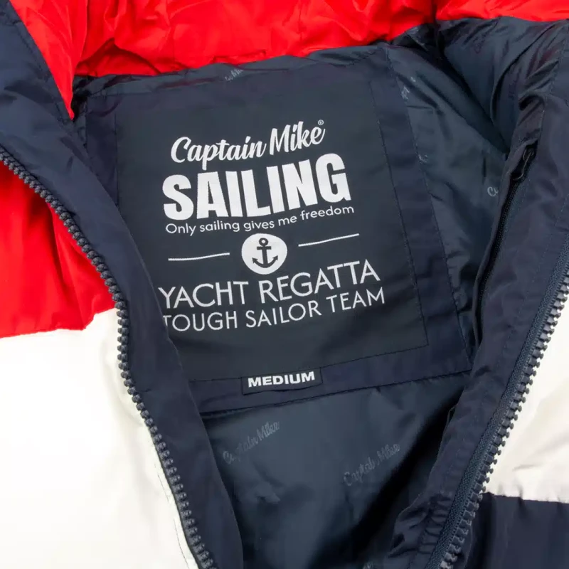 Kurtka zimowa męska puchowa pikowana z kapturem ASPEN Captain Mike