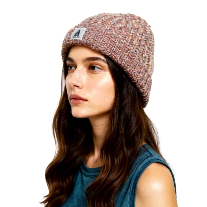 Ciepła czapka damska dzianinowa z wywijanym brzegiem Captain Mike