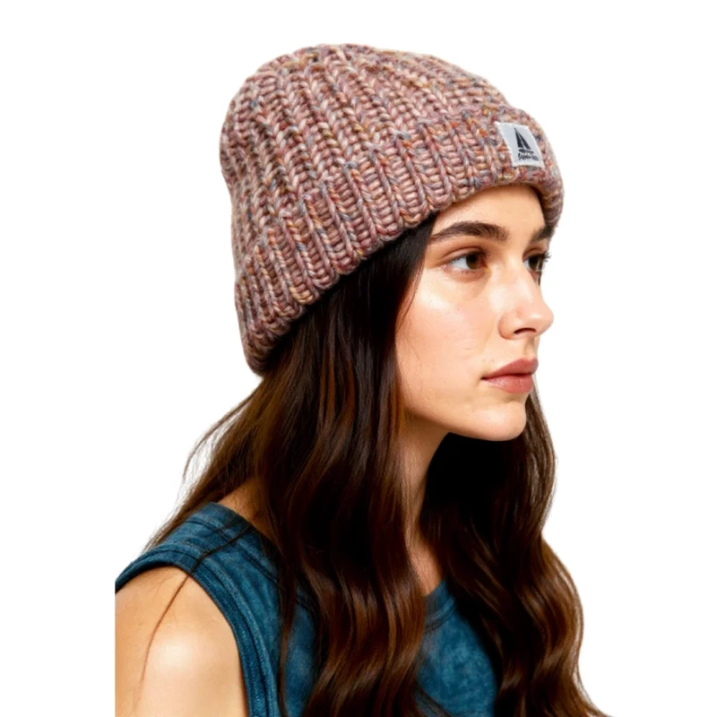 Ciepła czapka damska dzianinowa z wywijanym brzegiem Captain Mike