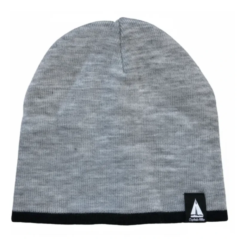 Ciepła czapka zimowa męska beanie szary Captain Mike