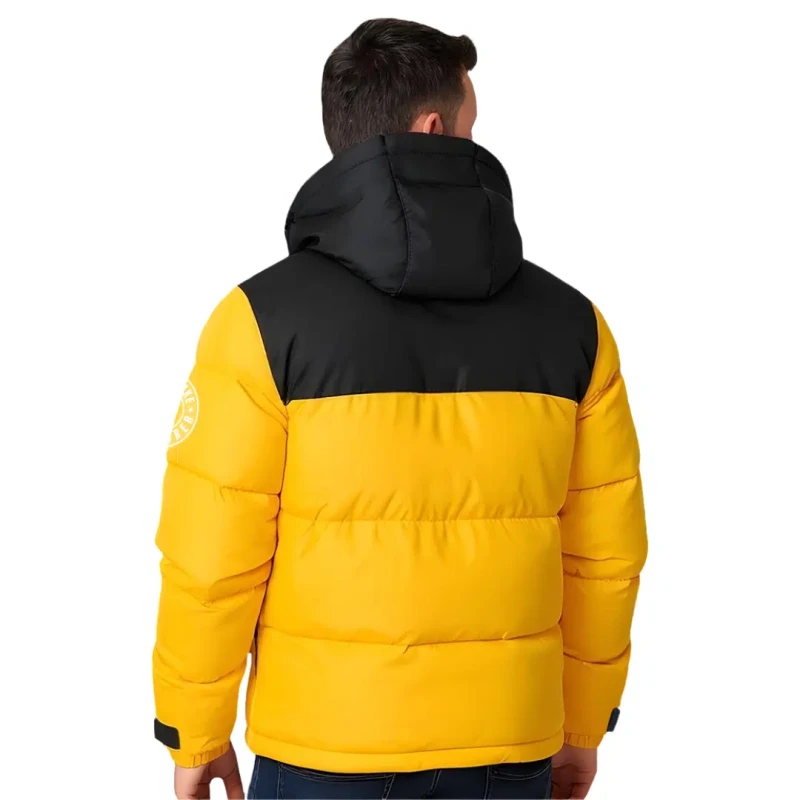 Kurtka zimowa męska puchowa pikowana z kapturem VERBIER Captain Mike