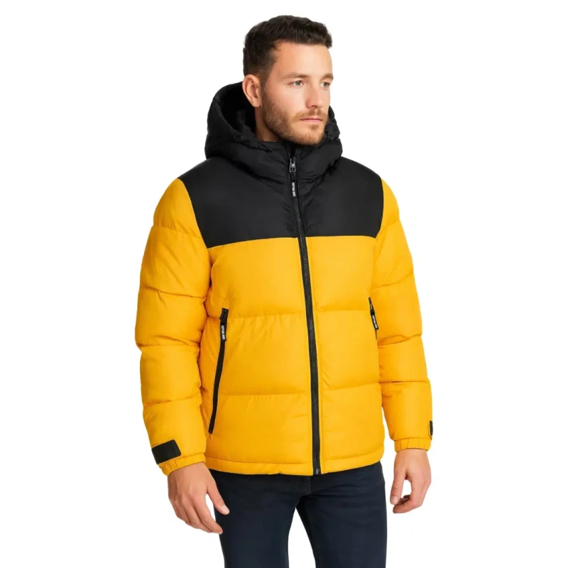 Kurtka zimowa męska puchowa pikowana z kapturem VERBIER Captain Mike