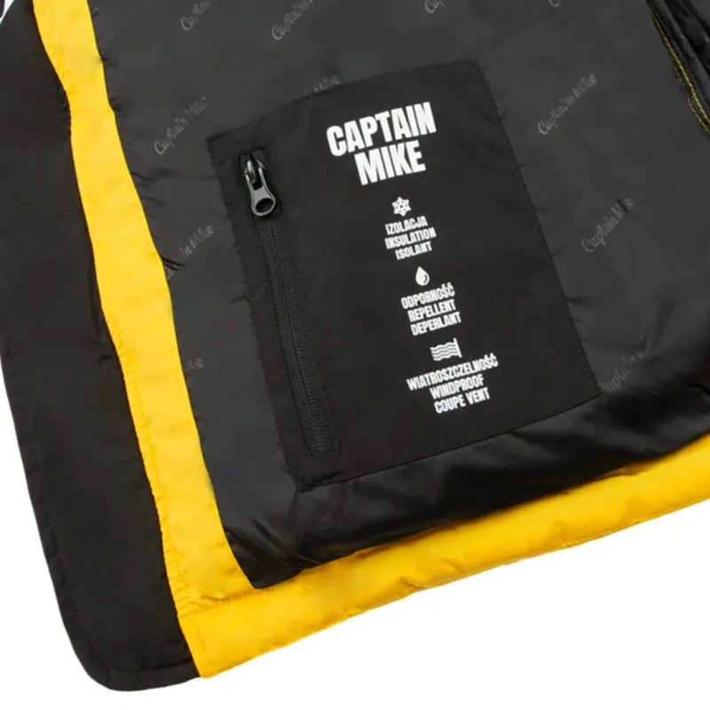 Kurtka zimowa męska puchowa pikowana z kapturem VERBIER Captain Mike