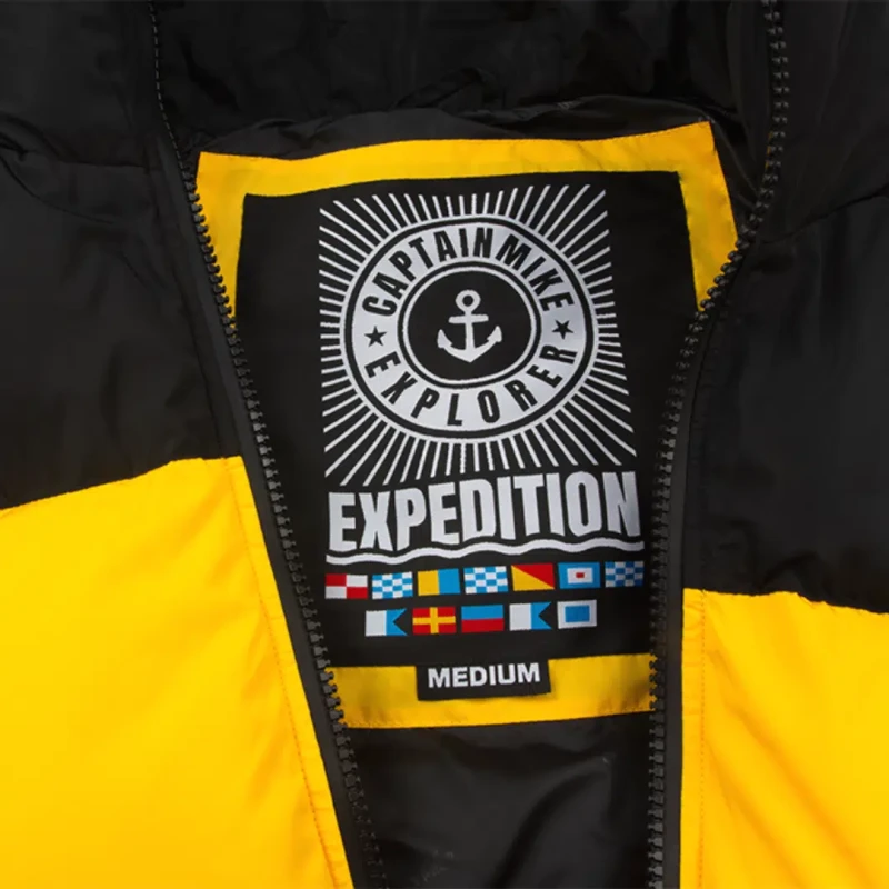 Kurtka zimowa męska puchowa pikowana z kapturem VERBIER Captain Mike