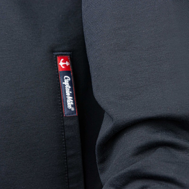 Bluza dresowa męska Z HAFTEM granatowa Captain Mike