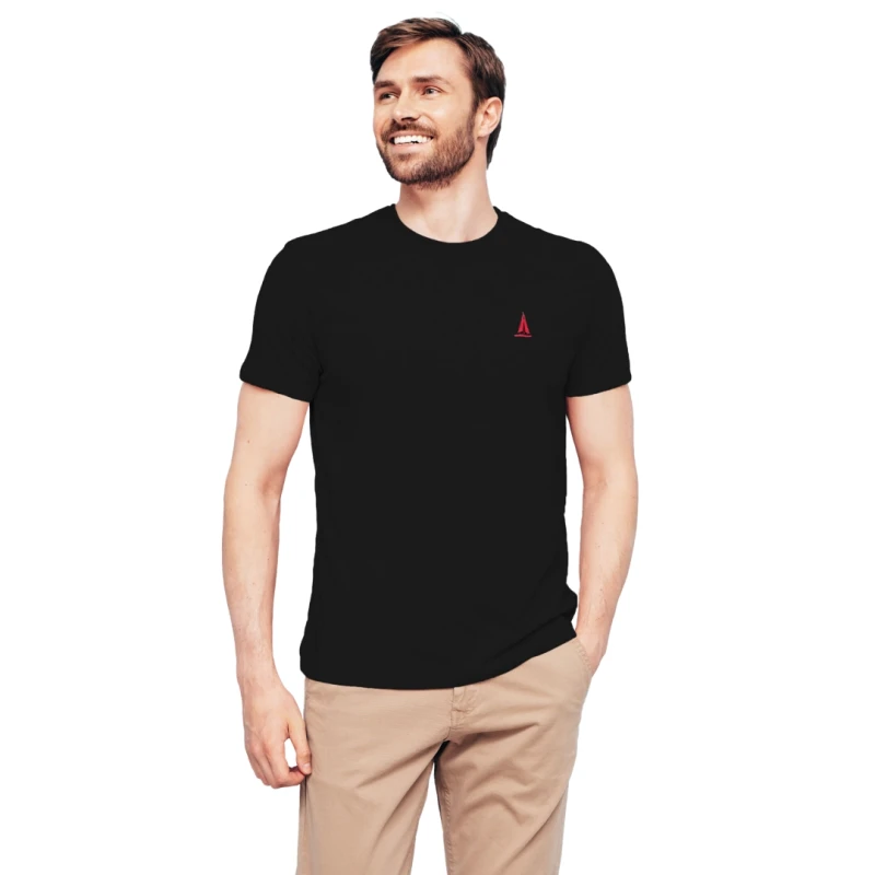 Koszulka męska t-shirt Z HAFTEM zestaw BAWEŁNA TURECKA komplet 3PAK