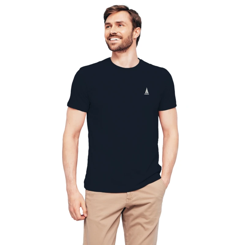 Koszulka męska t-shirt Z HAFTEM zestaw BAWEŁNA TURECKA komplet 3PAK