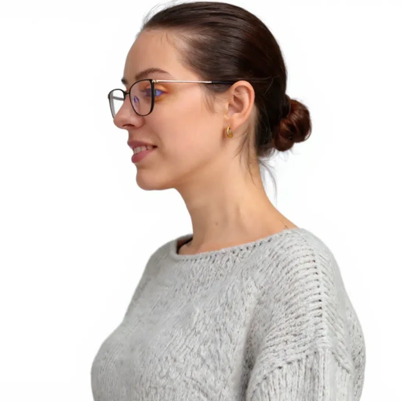 Ciepły sweter damski szary oversize miękki elegancki, klasyczny dekolt Captain Mike