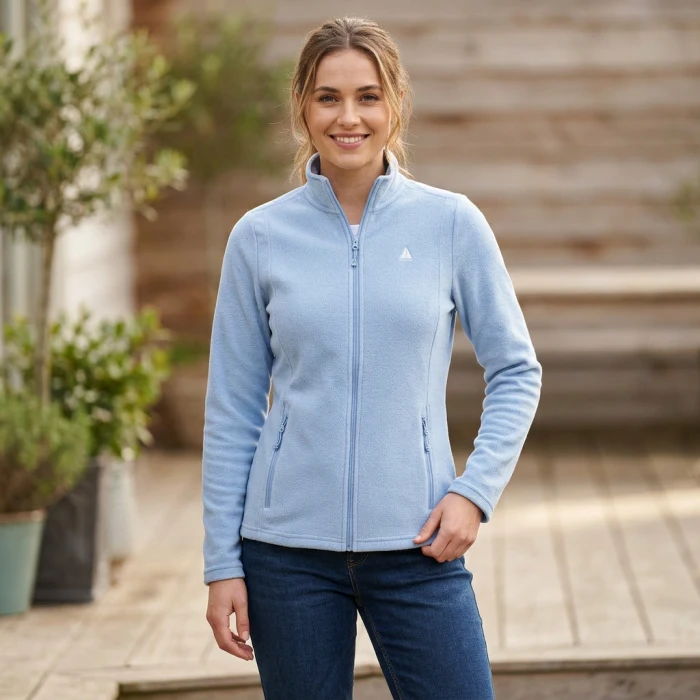 Polar DAMSKI rozpinany baby blue PRZEJŚCIOWY bluza trekkingowa OUTDOOR XL