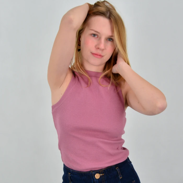 Tank top damski ONE SIZE różowy