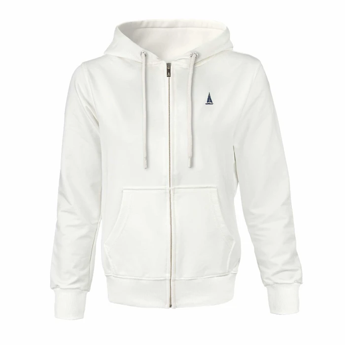 Bluza damska CAPTAIN'S LINE rozpinana z kapturem biała 3XL
