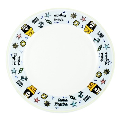 Talerzyk dla dziecka znad morza Luzak Borys Kraina Pingwina