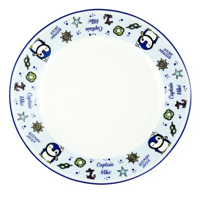 Talerz, talerzyk, dla dziecka, morze, z nad morza, kartonik, opakowanie, ceramika